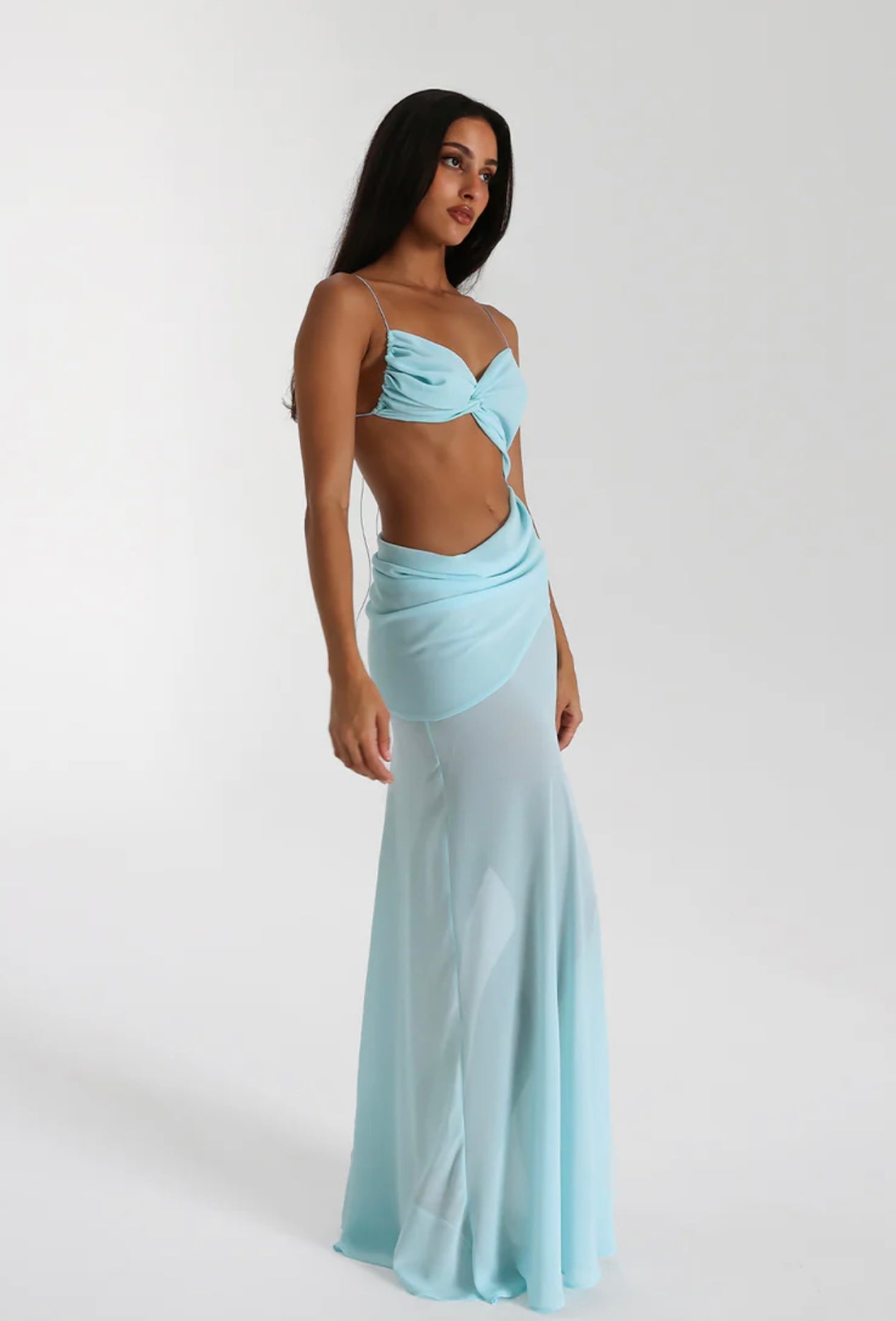 Natalie Rolt Dahlia Dress Baby Blue