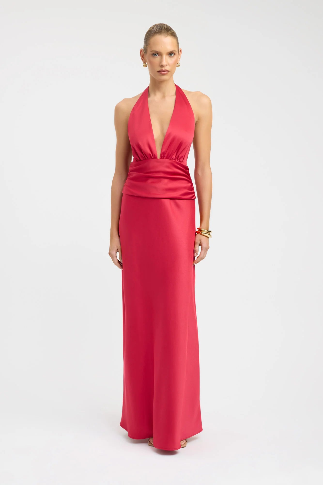 Kookai Palermo Trim Top & Maxi Skirt Crimson