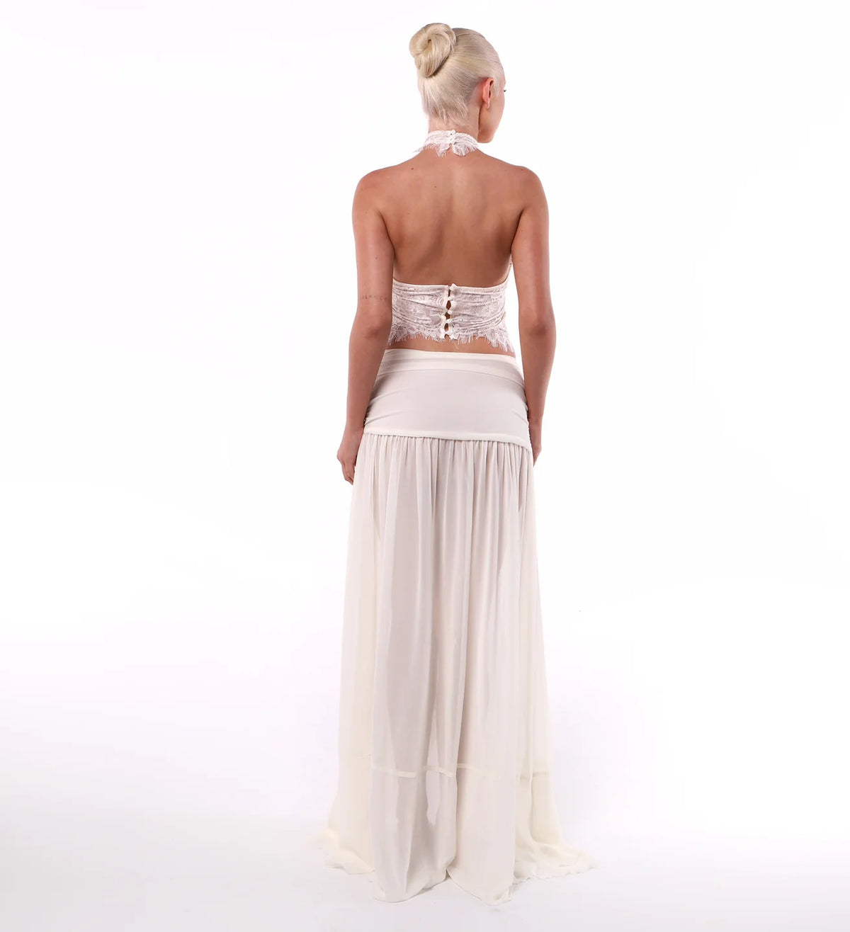 Ooh The Label Poppy Top & Wilhelmina Skirt White