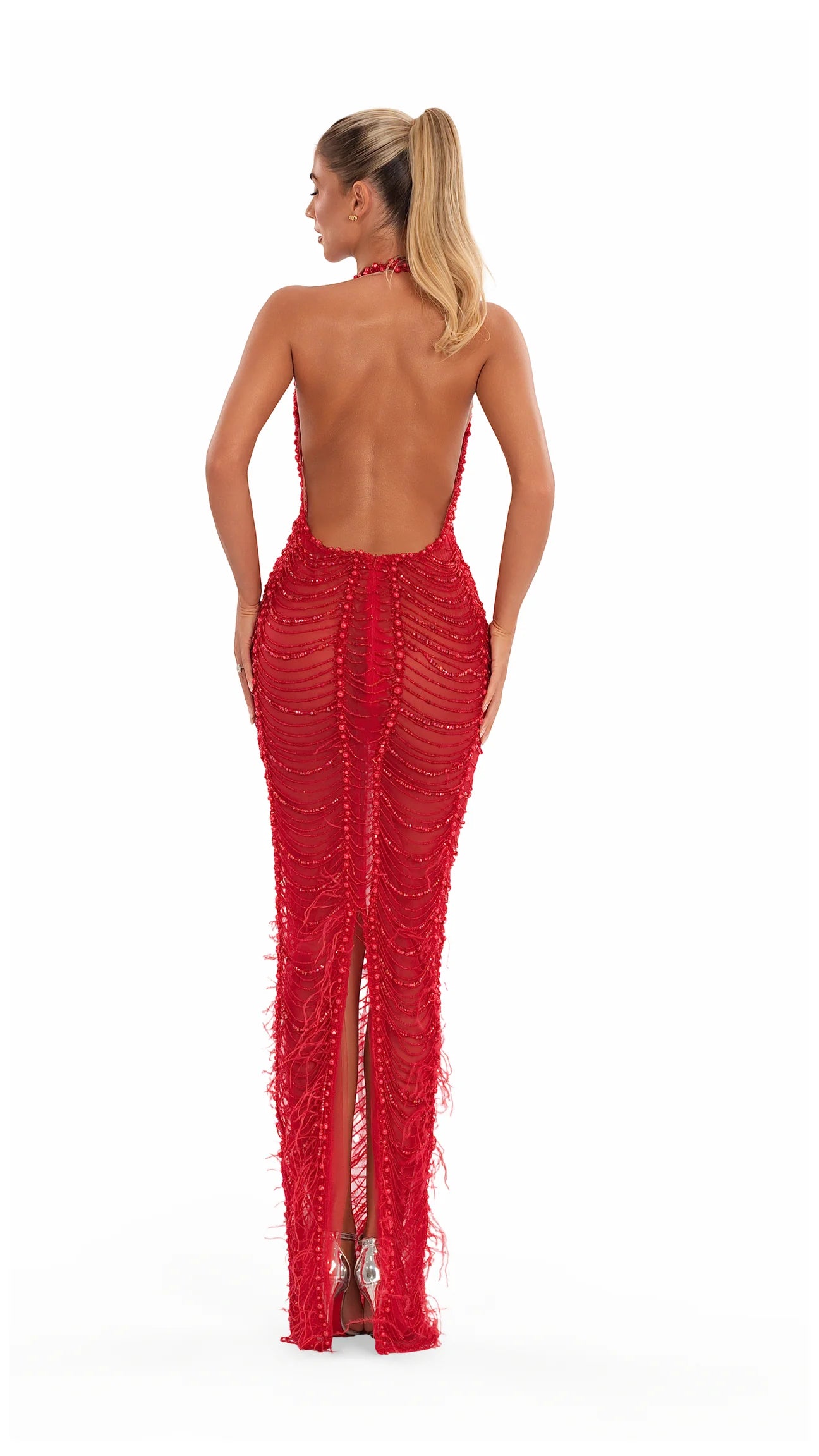Albina Dyla Red Venom Gown – House of Hire
