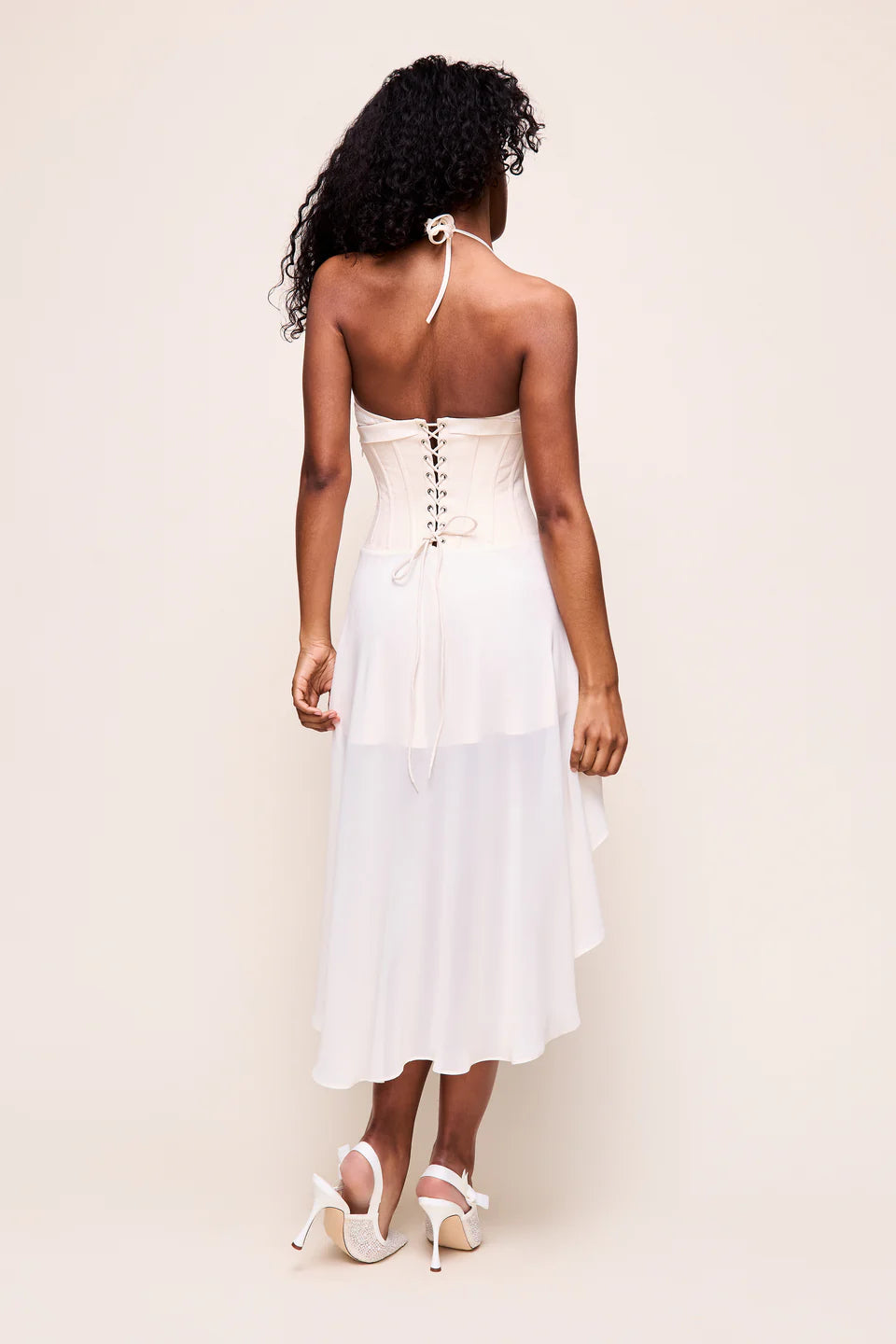 Danielle Guizio Marini Corset Dress Ivory