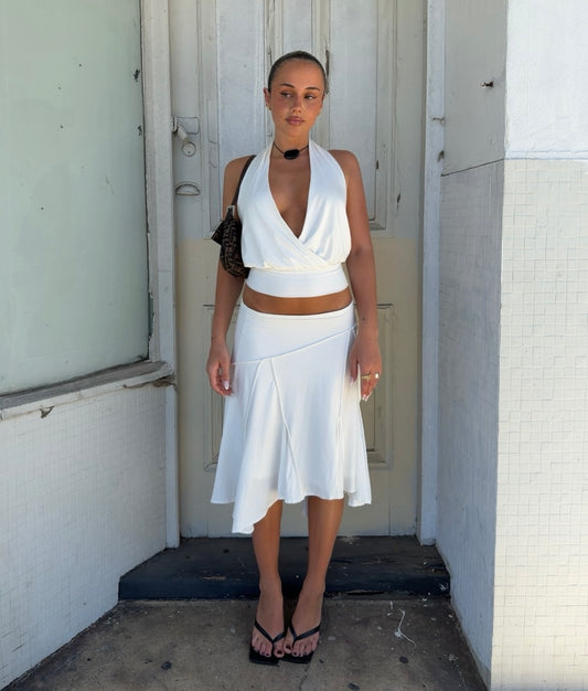 With Jean Sharni Set Off White