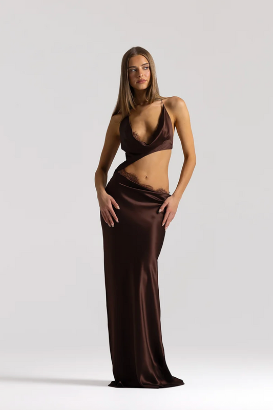 Natalie Rolt Evangeline Gown Espresso