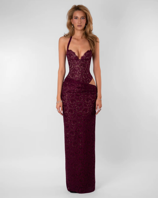Fenity Fashion Veronica Dress Burgundy