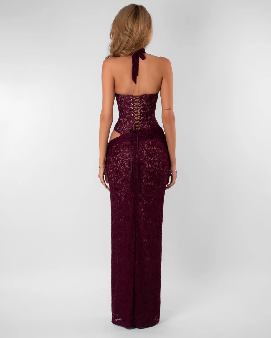 Fenity Fashion Veronica Dress Burgundy