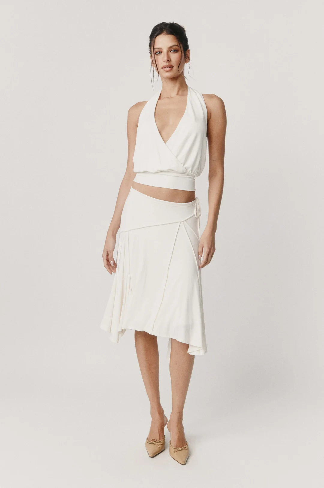 With Jean Sharni Set Off White